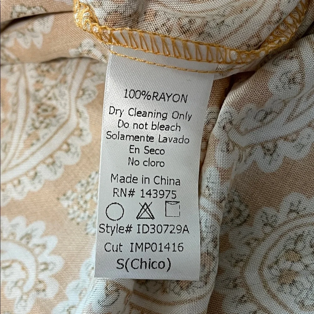 Carly Jean Los Angeles Midi Dress Sundress Small Strap Tiered Boho Mustard - Picture 6 of 9